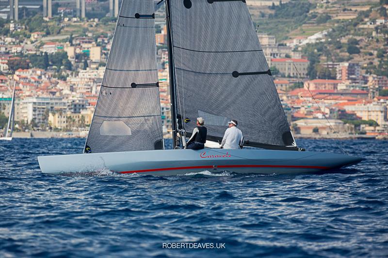 Caracole - 5.5 European Championship photo copyright Robert Deaves taken at Yacht Club Sanremo and featuring the 5.5m class