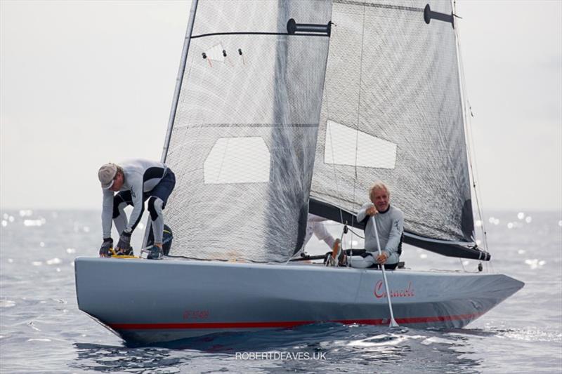 Caracole runs out of wind - 5.5 Metre European Championship 2020 - photo © Robert Deaves