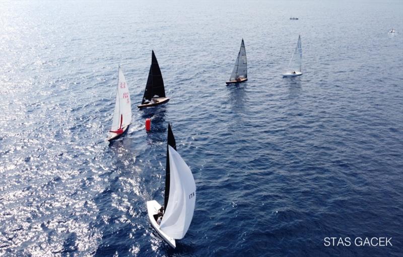 Day 4 action - 5.5 Metre European Championship 2020 photo copyright Stas Gacek taken at Yacht Club Sanremo and featuring the 5.5m class