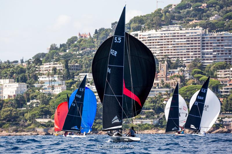 Race 1 - 2021 5.5 Metre French Open photo copyright Robert Deaves taken at Yacht Club de Cannes and featuring the 5.5m class