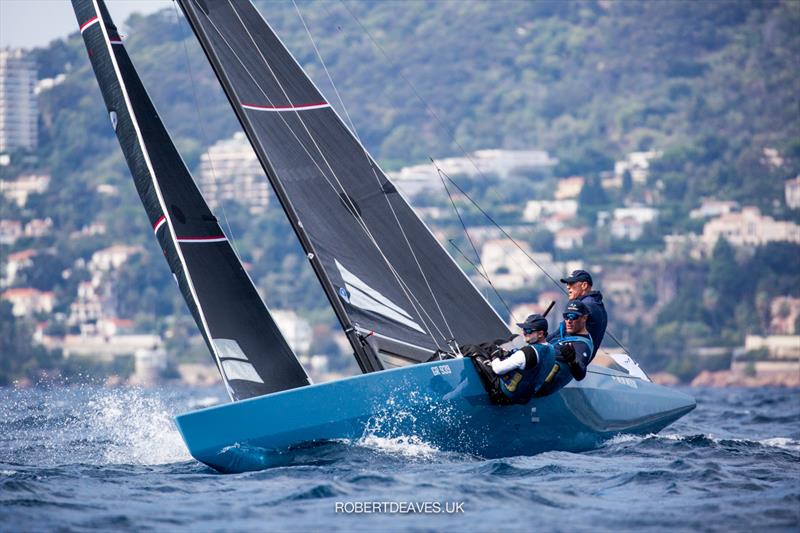 New Moon on day 3 of the 2021 5.5 Metre French Open in Cannes - photo © Robert Deaves