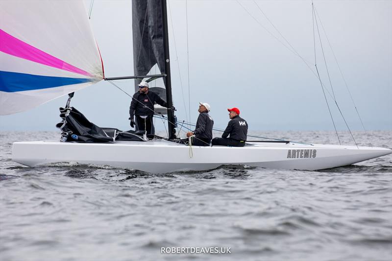 Artemis on day 1 of the 5.5 Metre Scandinavian Gold Cup photo copyright Robert Deaves / www.robertdeaves.uk taken at Flensburger Segel-Club and featuring the 5.5m class