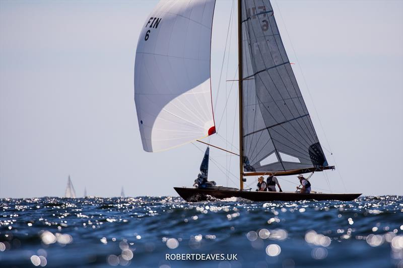 Skylark training for the 5.5 Metre Worlds photo copyright Robert Deaves / www.robertdeaves.uk taken at Hankø Yacht Club and featuring the 5.5m class