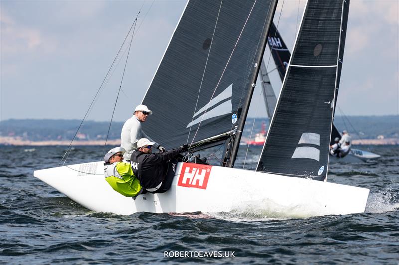 Artemis (NOR 57, Kristian Nergaard, Johan Barne, Trond Solli Sæther) during the 5.5 World Championship 2022 photo copyright Robert Deaves taken at Hankø Yacht Club and featuring the 5.5m class