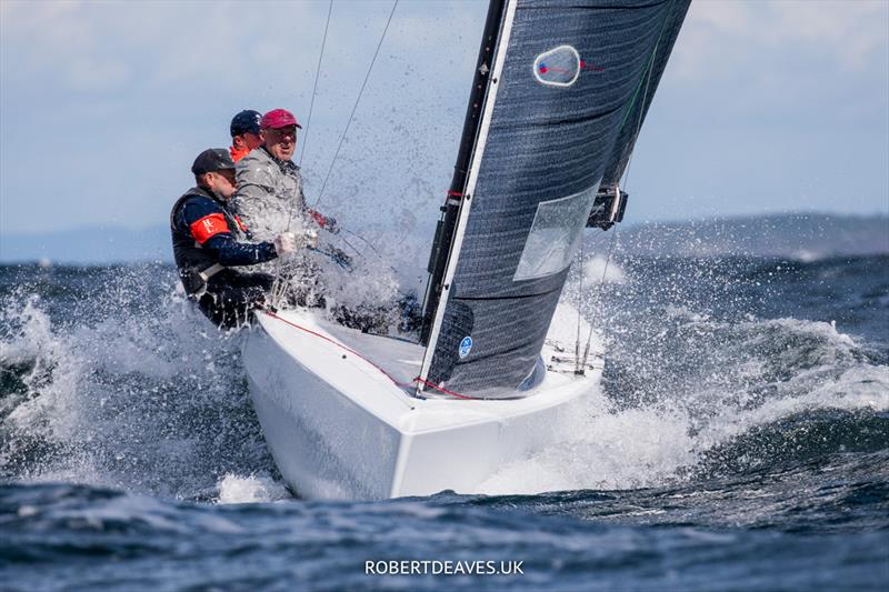 Jean Genie in race 5 of the 5.5 World Championship 2022 - Day 4 photo copyright Robert Deaves taken at Hankø Yacht Club and featuring the 5.5m class