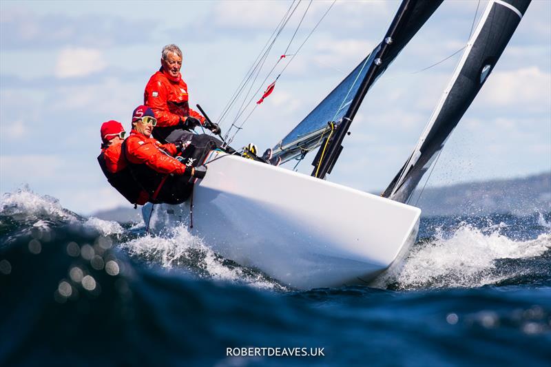 Manly during the 5.5 World Championship 2022 photo copyright Robert Deaves taken at Hankø Yacht Club and featuring the 5.5m class