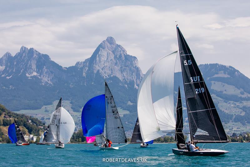 Lake Lucerne at the 2022 5.5 Metre Swiss Open photo copyright Robert Deaves / www.robertdeaves.uk taken at Regattaverein Brunnen and featuring the 5.5m class