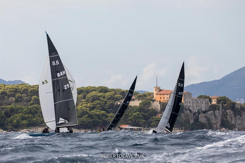 Rough seas in Cannes on Wednesday - 2022 5.5 Metre French Open at the Regates Royales, Day 2 - photo © Robert Deaves