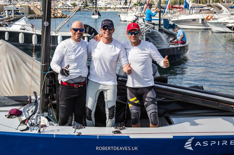 Team Aspire - 2022 5.5 Metre French Open at the Regates Royales in Cannes photo copyright Robert Deaves taken at Yacht Club de Cannes and featuring the 5.5m class