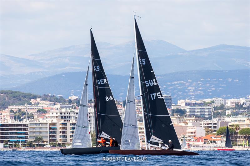 Ali Baba and Bellagioia II - 2022 5.5 Metre French Open at the Regates Royales in Cannes - photo © Robert Deaves