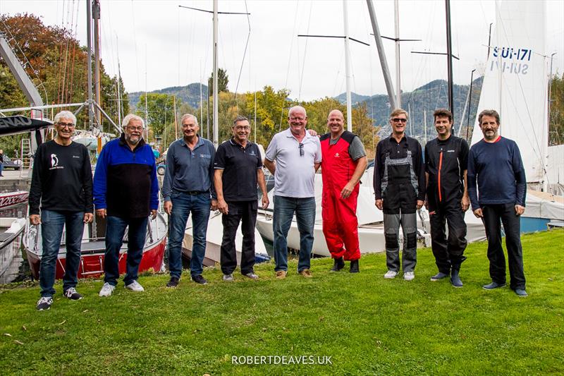 Top 3 teams at the Thunersee Yachtclub's Herbstpreis - photo © Robert Deaves / www.robertdeaves.uk