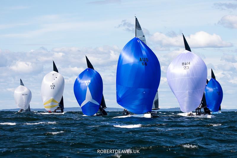 2022 5.5 Metre World Championship photo copyright Robert Deaves taken at Hankø Yacht Club and featuring the 5.5m class