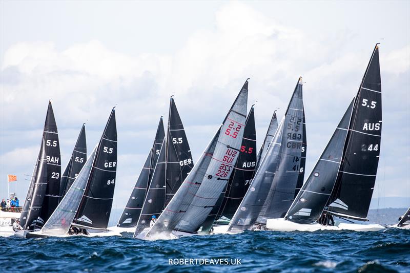 2022 5.5 Metre World Championship photo copyright Robert Deaves taken at Hankø Yacht Club and featuring the 5.5m class