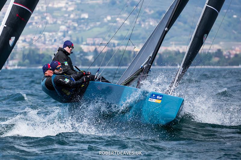 New Moon III - 5.5 Metre Alpen Cup 2023 photo copyright Robert Deaves taken at Circolo Vela Torbole and featuring the 5.5m class