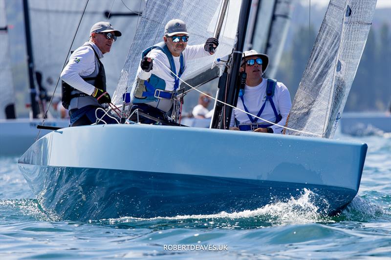 New Moon III on day 2 of the 5.5 Metre Swiss Open at Grandson - photo © Robert Deaves / www.robertdeaves.uk