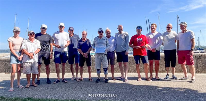 Top three of the 5.5 Metre Swiss Open at Grandson photo copyright Robert Deaves / www.robertdeaves.uk taken at Cercle de la Voile de Grandson and featuring the 5.5m class