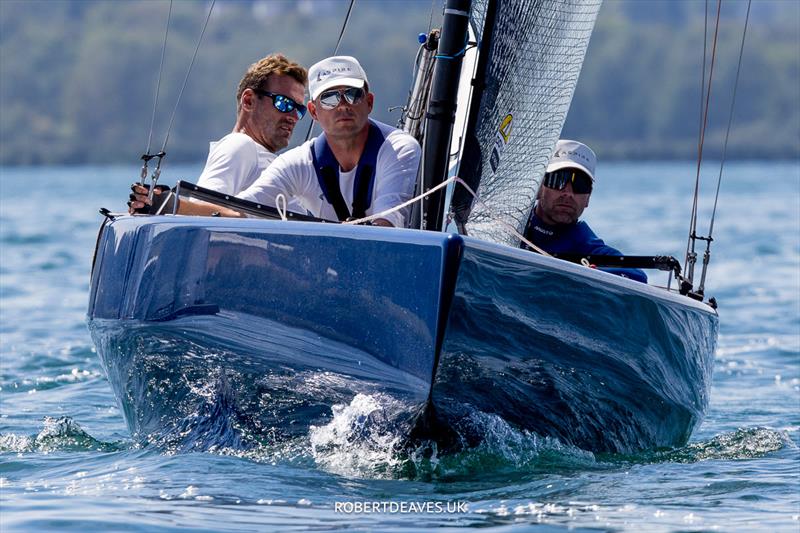 Aspire on day 2 of the 5.5 Metre Swiss Open at Grandson - photo © Robert Deaves / www.robertdeaves.uk