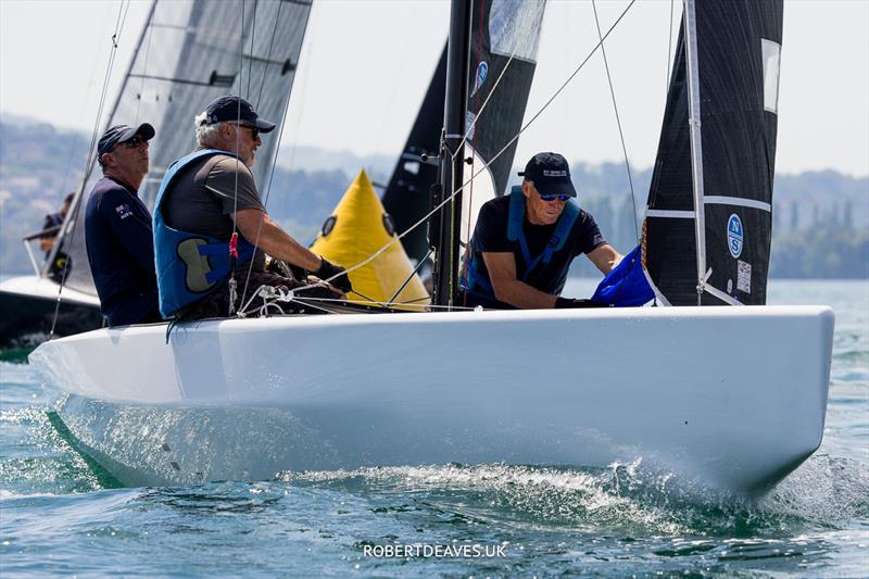 Ku-Ring-Gai III during the 5.5 Metre Joran Cup at Grandson photo copyright Robert Deaves / www.robertdeaves.uk taken at Cercle de la Voile de Grandson and featuring the 5.5m class