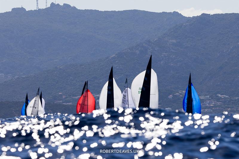 5.5 Metre World Championship in Porto Cervo - Downwind Race 3 photo copyright Robert Deaves / www.robertdeaves.uk taken at Yacht Club Costa Smeralda and featuring the 5.5m class