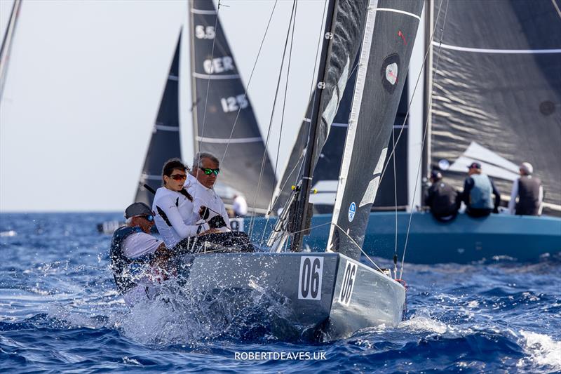 Black & White - 5.5 Metre World Championship 2023, day 4 photo copyright Robert Deaves taken at Yacht Club Costa Smeralda and featuring the 5.5m class