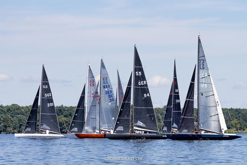 Attempted start on Thursday - 5.5 Metre German Open photo copyright Robert Deaves taken at  and featuring the 5.5m class