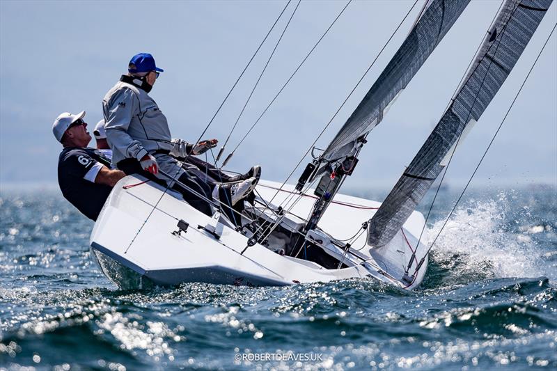 The Jean Genie on day 1 of the 5.5m Alpen Cup photo copyright Robert Deaves / www.robertdeaves.uk taken at Fraglia Vela Riva and featuring the 5.5m class