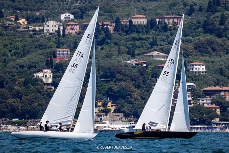Manuela V and Rabicano - 5.5 Metre Enoshima Trophy 2025, day 2 photo copyright Robert Deaves taken at  and featuring the 5.5m class