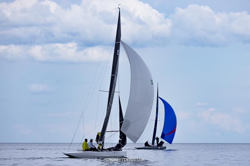 Light winds in race 6 - 5.5 Metre Scandinavian Gold Cup 2025 - photo © Robert Deaves / www.robertdeaves.uk