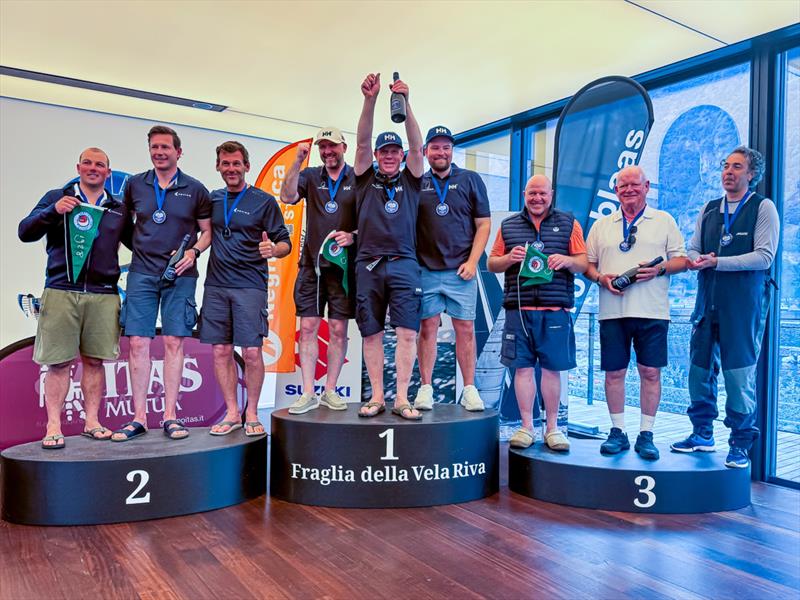 Podium: Aspire, Artemis, Marie-Françoise XXII at the 5.5 Metre Alpen Cup at Riva, Lake Garda, Italy - photo © George Prapopoulos