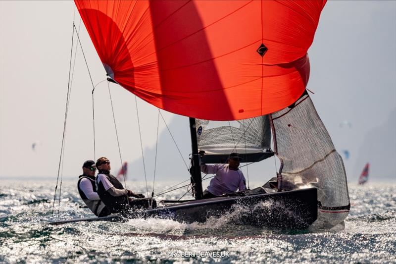 Shaolin on day 3 of the 5.5 Metre Alpen Cup at Riva, Lake Garda, Italy photo copyright Robert Deaves / www.robertdeaves.uk taken at Fraglia Vela Riva and featuring the 5.5m class