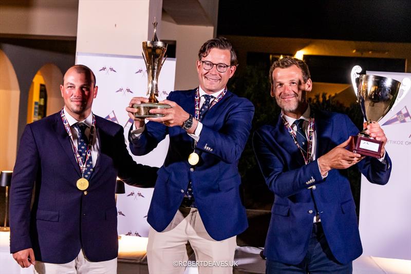 Crew of Aspire after winning the 2026 5.5 Metre World Championship - photo © Robert Deaves / www.robertdeaves.uk