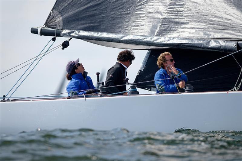 Violeta Alvarez, winner of the Lucie Trophy, at the helm of the Juan-K designed ESP16 Stella - photo © <a target=