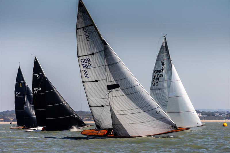 2023 Six Metre World Championship Day 1: Classic Division Leader Silvervingen photo copyright SailingShots by Maria Muiña taken at Royal Yacht Squadron and featuring the 6m class