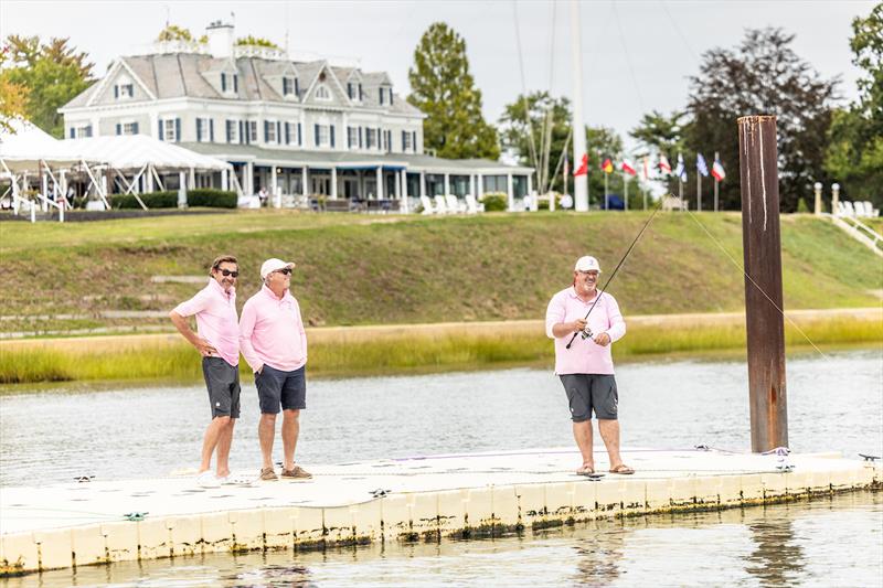 No wind on day 1 of the Six Metre World Championship at Seawanhaka Corinthian Yacht Club photo copyright SailingShots by Maria Muiña taken at Seawanhaka Corinthian Yacht Club and featuring the 6m class