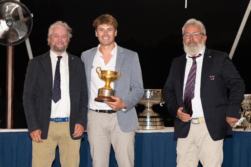 Sam Street receives the IYRS Astor Cup - 2025 Six Metre World Championships - photo © SailingShots by Maria Muiña