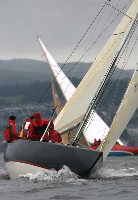 More action from the 8 Metre Centennial World Championship photo copyright Marc Turner / PFM Pictures taken at Royal Northern & Clyde Yacht Club and featuring the 8m class