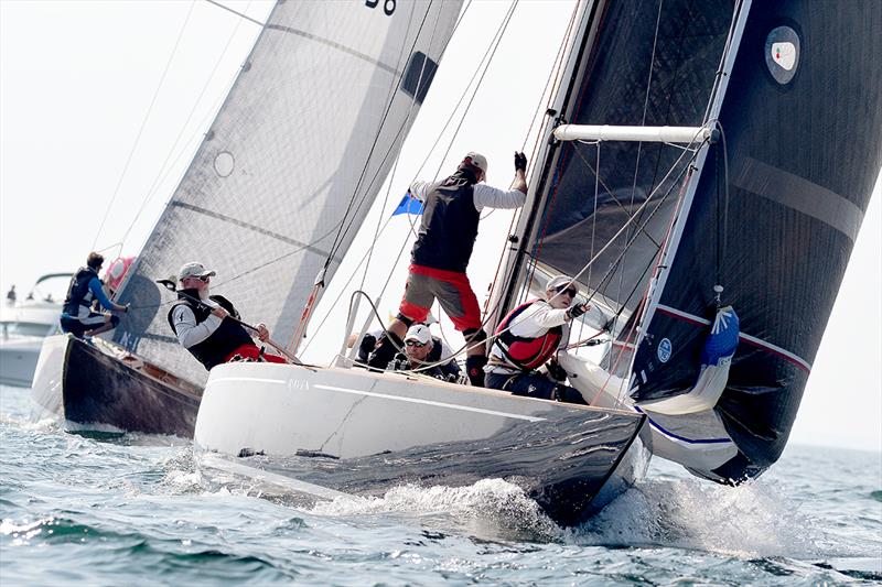 8mR World Cup in the Bay of Quiberon  photo copyright Christophe Favreau / www.christophefavreau.com taken at Société Nautique de La Trinité-sur-Mer and featuring the 8m class