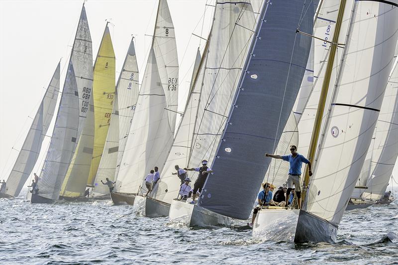 8mR World Cup in the Bay of Quiberon  photo copyright Christophe Favreau / www.christophefavreau.com taken at Société Nautique de La Trinité-sur-Mer and featuring the 8m class