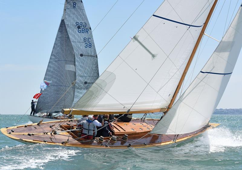 8 Metres at Cowes Classic Week photo copyright Rick Tomlinson / www.rick-tomlinson.com taken at Royal London Yacht Club and featuring the 8m class