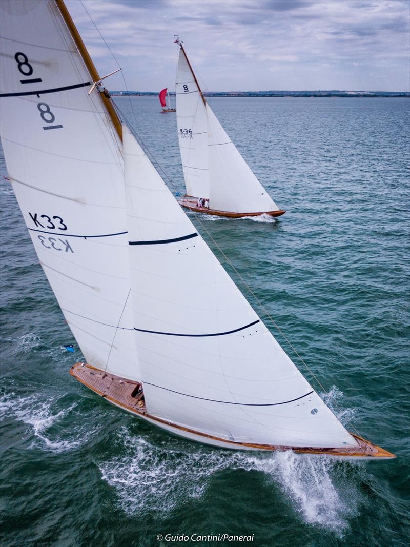 Helen and Athena on day 5 at Panerai British Classic Week photo copyright Guido Cantini / www.SeaSee.com taken at British Classic Yacht Club and featuring the 8m class