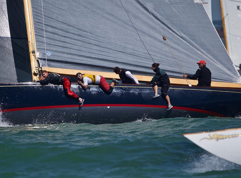 8 Metre World Championship 2019 photo copyright Tom Hicks / www.solentaction.com taken at Royal Yacht Squadron and featuring the 8m class