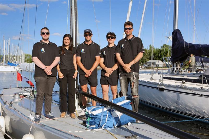 (l-r) Sean Wylie, Thea Cheeseman, Taylor Knoll, Sebastian Nagy, Andrew Kanarek photo copyright Ugis Bruveris, Etobicoke Yacht Club taken at Etobicoke Yacht Club and featuring the 8m class