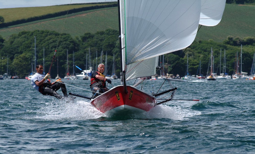 Action from the Boss nationals at Restronguet Sailing Club photo copyright Lee Whitehead / www.photolounge.co.uk taken at Restronguet Sailing Club and featuring the Boss class