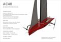 AC40 - port bow perspective showing deck layout and basic dimensions of the Women's, Youth and Preliminary Events boat which will also be used by the teams for a test platform © America's Cup Media