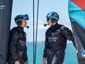 Emirates Team New Zealand sail their AC40 in Auckland © James Somerset/ Emirates Team New Zealand