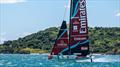 Emirates Team New Zealand sail their AC40 in Auckland.. © James Somerset/ Emirates Team New Zealand