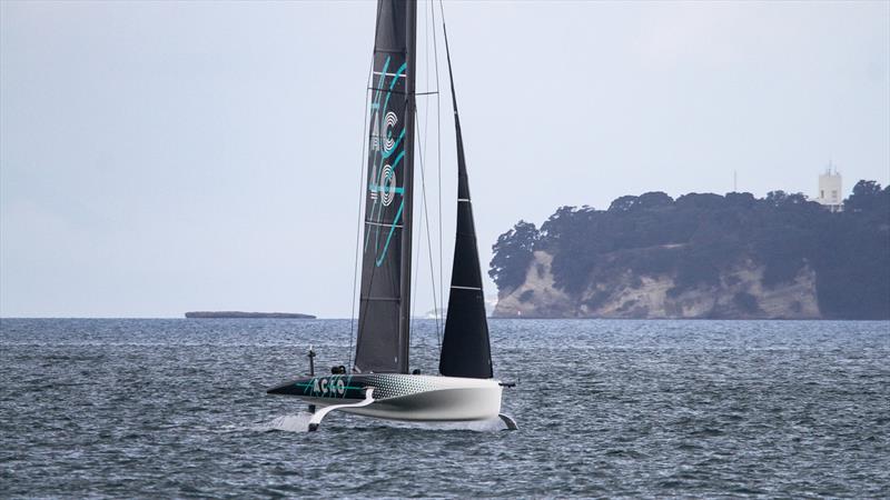 Emirates Team NZ's AC40 - First Sail - September 21, 2022 photo copyright Richard Gladwell, Sail-World.com/nz taken at Royal New Zealand Yacht Squadron and featuring the AC40 class