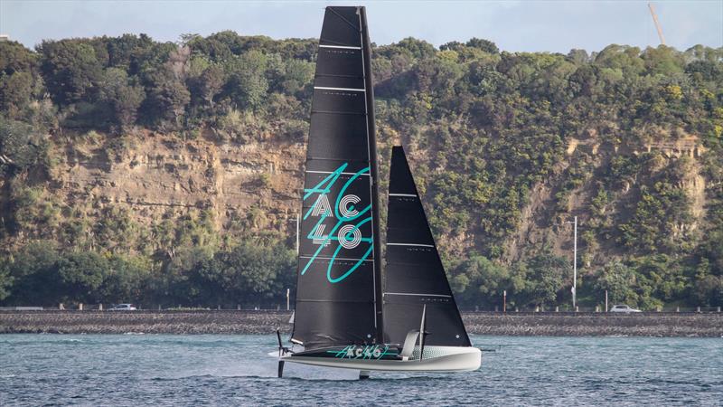 Emirates Team NZ's AC40 - First Sail - September 21, 2022 - photo © Richard Gladwell, Sail-World.com/nz