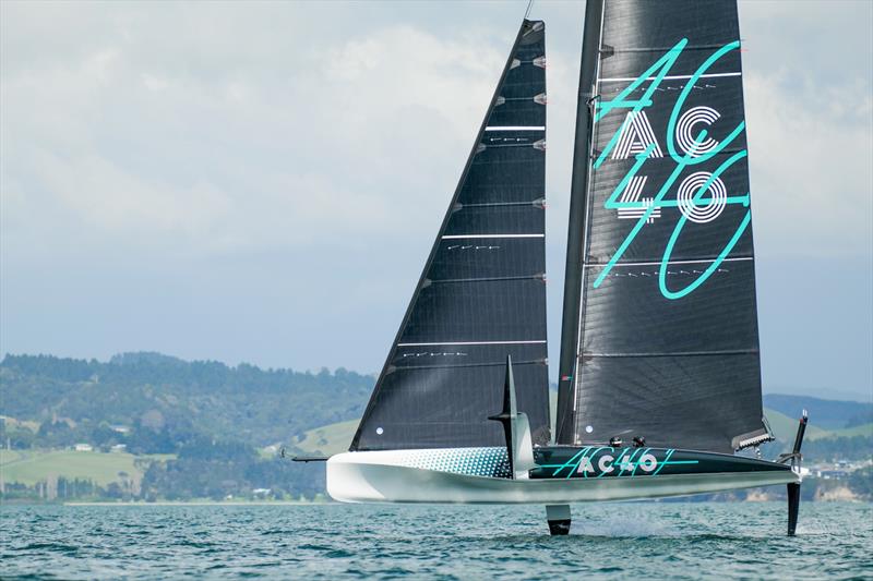 ETNZ AC 40 - America's Cup Joint Recon Emirates Team New Zealand AC40 Day 2 - September 21, 2022 photo copyright Adam Mustill / America's Cup taken at Royal New Zealand Yacht Squadron and featuring the AC40 class