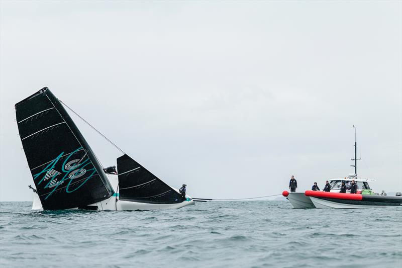 AC37 Joint Recon Program - America's Cup Recon - Emirates Team New Zealand - AC40 Day 3, September 22, 2022 photo copyright Adam Mustill / America's Cup taken at Royal New Zealand Yacht Squadron and featuring the AC40 class